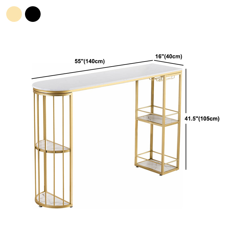 Moderno 1/3 pezzi da bar set tavolino in pietra con sgabelli alti per soggiorno
