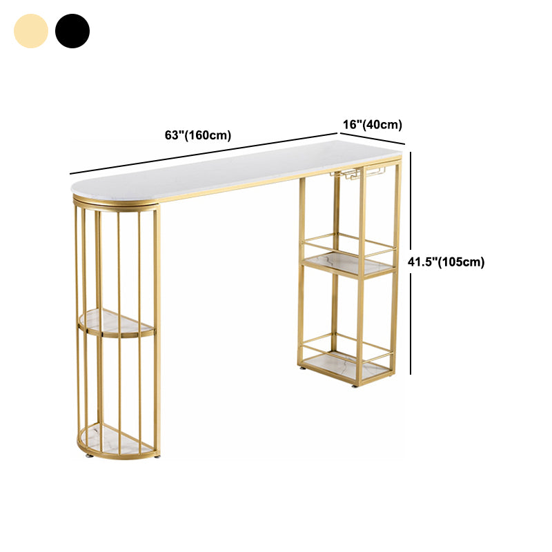 Moderno 1/3 pezzi da bar set tavolino in pietra con sgabelli alti per soggiorno