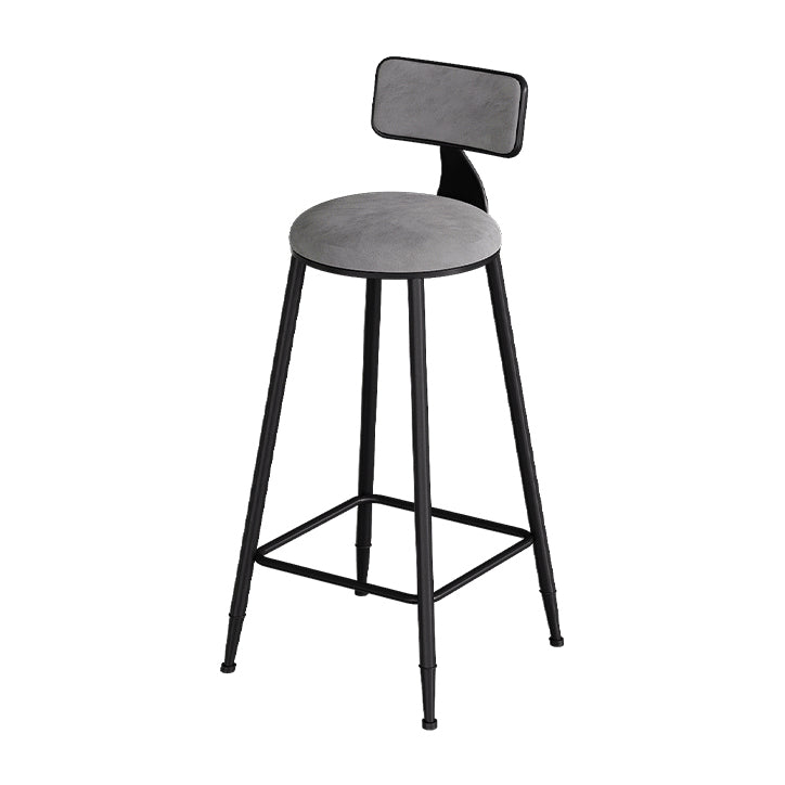 Modern 1/5 Pieces Bar Table Set Stone Counter Table with High Stools for Living Room Dark-Grey 30"H Stool (Single) Clearhalo 'Bar Furniture' 'furn' 'furn_home_bar_bar_sets' 'Furniture' 'Home Bars & Bar Sets' 'home_bar_bar_sets' 'Kitchen & Dining Furniture' 5571549
