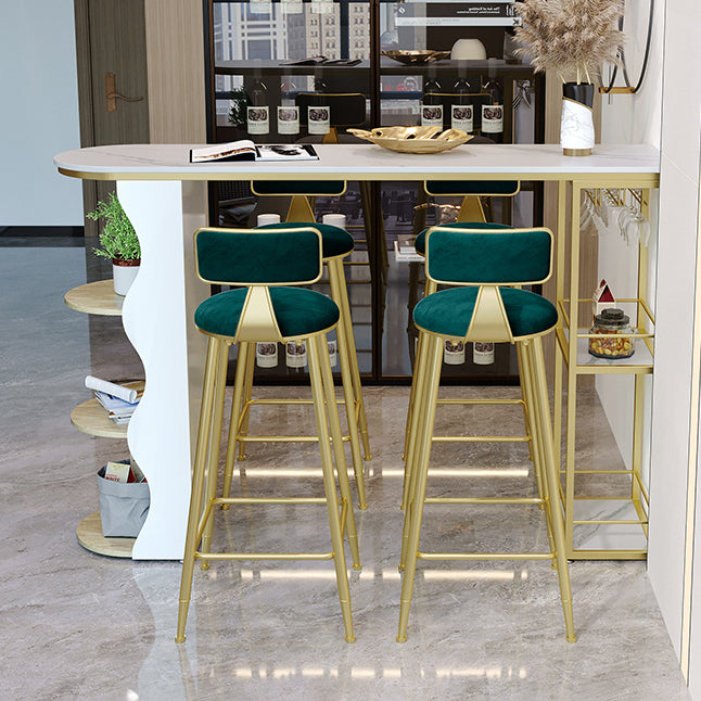 Modern 1/5 Pieces Bar Table Set Stone Counter Table with High Stools for Living Room Clearhalo 'Bar Furniture' 'furn' 'furn_home_bar_bar_sets' 'Furniture' 'Home Bars & Bar Sets' 'home_bar_bar_sets' 'Kitchen & Dining Furniture' 5571555