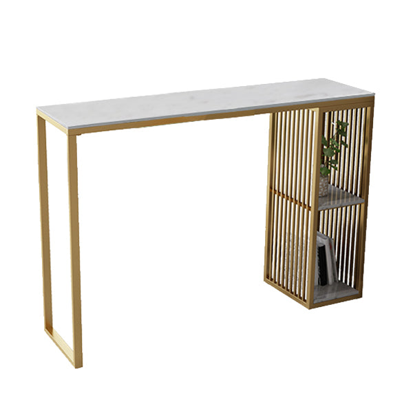 Table de table de bar en marbre rectangle luxueux Table de comptoir 1/3 pièces avec tabourets hauts