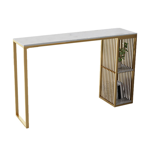 Table de table de bar en marbre rectangle luxueux Table de comptoir 1/3 pièces avec tabourets hauts