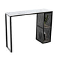 Table de table de bar en marbre rectangle luxueux Table de comptoir 1/3 pièces avec tabourets hauts