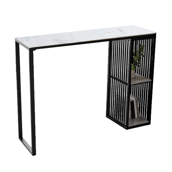 Table de table de bar en marbre rectangle luxueux Table de comptoir 1/3 pièces avec tabourets hauts