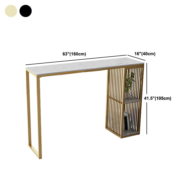 Table de table de bar en marbre rectangle luxueux Table de comptoir 1/3 pièces avec tabourets hauts