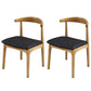 Modern Style Round Solid Wood Dining Set 1/2/3/4/5 Pieces Dining Set for Dining Areas 2 Black Chairs Clearhalo 'Dining Room Sets' 'Dining Tables & Seating' 'dining_room_set' 'furn' 'furn_dining_room_set' 'Furniture' 'Kitchen & Dining Furniture' 5571621