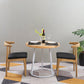 Modern Style Round Solid Wood Dining Set 1/2/3/4/5 Pieces Dining Set for Dining Areas Clearhalo 'Dining Room Sets' 'Dining Tables & Seating' 'dining_room_set' 'furn' 'furn_dining_room_set' 'Furniture' 'Kitchen & Dining Furniture' 5571623