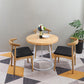 Modern Style Round Solid Wood Dining Set 1/2/3/4/5 Pieces Dining Set for Dining Areas 4 Pieces: Table, 3 Chairs Clearhalo 'Dining Room Sets' 'Dining Tables & Seating' 'dining_room_set' 'furn' 'furn_dining_room_set' 'Furniture' 'Kitchen & Dining Furniture' 5571624