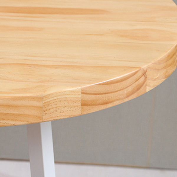 Modern Style Round Solid Wood Dining Set 1/2/3/4/5 Pieces Dining Set for Dining Areas Clearhalo 'Dining Room Sets' 'Dining Tables & Seating' 'dining_room_set' 'furn' 'furn_dining_room_set' 'Furniture' 'Kitchen & Dining Furniture' 5571627
