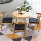 Modern Style Round Solid Wood Dining Set 1/2/3/4/5 Pieces Dining Set for Dining Areas Clearhalo 'Dining Room Sets' 'Dining Tables & Seating' 'dining_room_set' 'furn' 'furn_dining_room_set' 'Furniture' 'Kitchen & Dining Furniture' 5571634