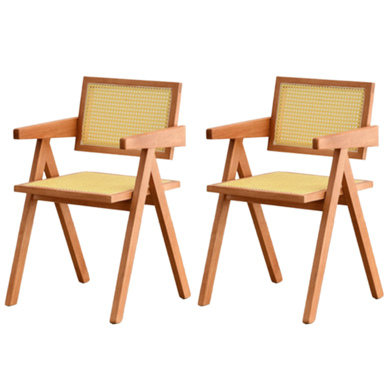 Modern Solid Wood Dining Set 1/2/3/4/5 Pieces Dining Furniture 2 Wood Chairs Clearhalo 'Dining Room Sets' 'Dining Tables & Seating' 'dining_room_set' 'furn' 'furn_dining_room_set' 'Furniture' 'Kitchen & Dining Furniture' 5571642