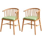 Modern Solid Wood Dining Set 1/2/3/4/5 Pieces Dining Furniture 2 Green Chairs Clearhalo 'Dining Room Sets' 'Dining Tables & Seating' 'dining_room_set' 'furn' 'furn_dining_room_set' 'Furniture' 'Kitchen & Dining Furniture' 5571643