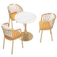 Glam Sintered Stone Dining Table Set Round 1/3/4/5 Pieces Dining Set for Home Use 4 Pieces: Table, 3 Chairs Clearhalo 'Dining Room Sets' 'Dining Tables & Seating' 'dining_room_set' 'furn' 'furn_dining_room_set' 'Furniture' 'Kitchen & Dining Furniture' 5571675