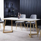 Set da pranzo contemporaneo da 1/2/5/7 pezzi, mobili da pranzo in pietra