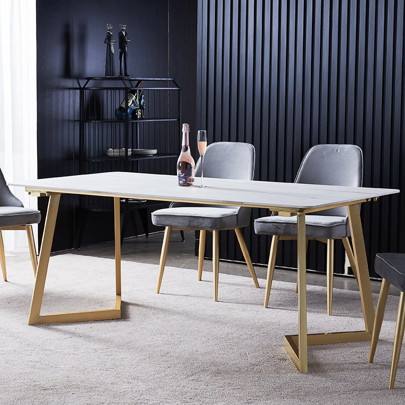Set da pranzo contemporaneo da 1/2/5/7 pezzi, mobili da pranzo in pietra