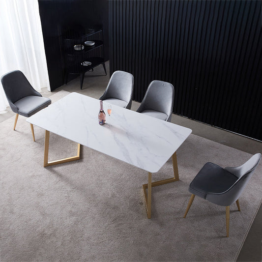 Contemporaneo 1/2/5/7 pezzi set da pranzo mobili da pranzo in pietra