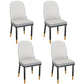 Modern Rectangle Dining Set 1/4/5/7 Pieces Stone Top Legs Indoor Dinette Set 4 White Chairs Clearhalo 'Dining Room Sets' 'Dining Tables & Seating' 'dining_room_set' 'furn' 'furn_dining_room_set' 'Furniture' 'Kitchen & Dining Furniture' 5571708