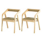 Modern 1/2/3/4/5 Pieces Dining Set Rectangle Solid Wood Legs Dinette Set in Natural 2 Wood Chairs Clearhalo 'Dining Room Sets' 'Dining Tables & Seating' 'dining_room_set' 'furn' 'furn_dining_room_set' 'Furniture' 'Kitchen & Dining Furniture' 5571725