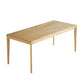 Modern 1/2/3/4/5 Pieces Dining Set Rectangle Solid Wood Legs Dinette Set in Natural Clearhalo 'Dining Room Sets' 'Dining Tables & Seating' 'dining_room_set' 'furn' 'furn_dining_room_set' 'Furniture' 'Kitchen & Dining Furniture' 5571732