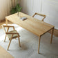 Modern 1/2/3/4/5 Pieces Dining Set Rectangle Solid Wood Legs Dinette Set in Natural Clearhalo 'Dining Room Sets' 'Dining Tables & Seating' 'dining_room_set' 'furn' 'furn_dining_room_set' 'Furniture' 'Kitchen & Dining Furniture' 5571741