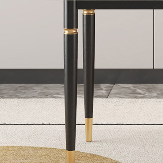 Moderno 1/4/5/7 pezzi set da pranzo set rettangolo gambe top dinette set in bianco