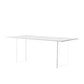 Modern 1/2/5 Pieces Dining Set Acrylic Base Double Pedestal Dinette Set White-Gold 79"L x 31"W Clearhalo 'Dining Room Sets' 'Dining Tables & Seating' 'dining_room_set' 'furn' 'furn_dining_room_set' 'Furniture' 'Kitchen & Dining Furniture' 5571789