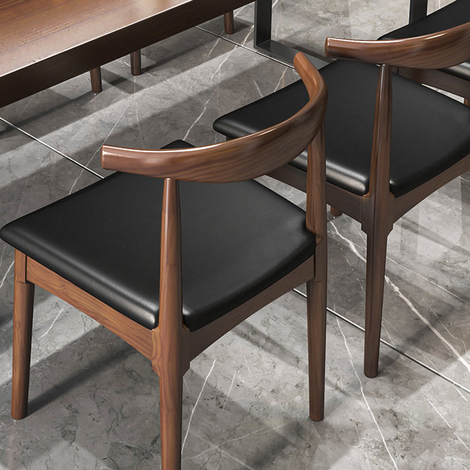 Industrial 1/2/5/7 Pieces Dining Set Solid Wood Top Dinette Set with Black Base Clearhalo 'Dining Room Sets' 'Dining Tables & Seating' 'dining_room_set' 'furn' 'furn_dining_room_set' 'Furniture' 'Kitchen & Dining Furniture' 5571818