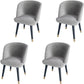 Modern Indoor 1/4/5/7 Pieces Dining Set Rectangle Stone Top Legs Dinette Set 4 Grey Chairs Clearhalo 'Dining Room Sets' 'Dining Tables & Seating' 'dining_room_set' 'furn' 'furn_dining_room_set' 'Furniture' 'Kitchen & Dining Furniture' 5571831