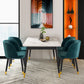 Modern Indoor 1/4/5/7 Pieces Dining Set Rectangle Stone Top Legs Dinette Set Clearhalo 'Dining Room Sets' 'Dining Tables & Seating' 'dining_room_set' 'furn' 'furn_dining_room_set' 'Furniture' 'Kitchen & Dining Furniture' 5571837