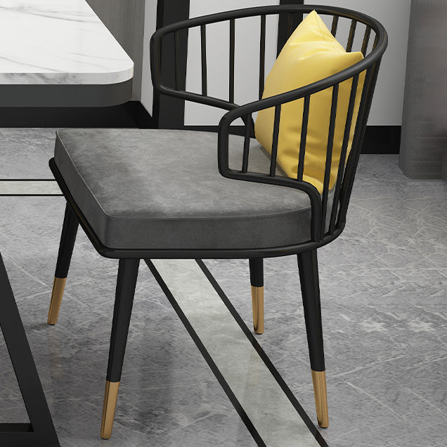 Modern 1/2/5/7 Pieces Dining Set White Stone Top Dining Furniture Clearhalo 'Dining Room Sets' 'Dining Tables & Seating' 'dining_room_set' 'furn' 'furn_dining_room_set' 'Furniture' 'Kitchen & Dining Furniture' 5571867