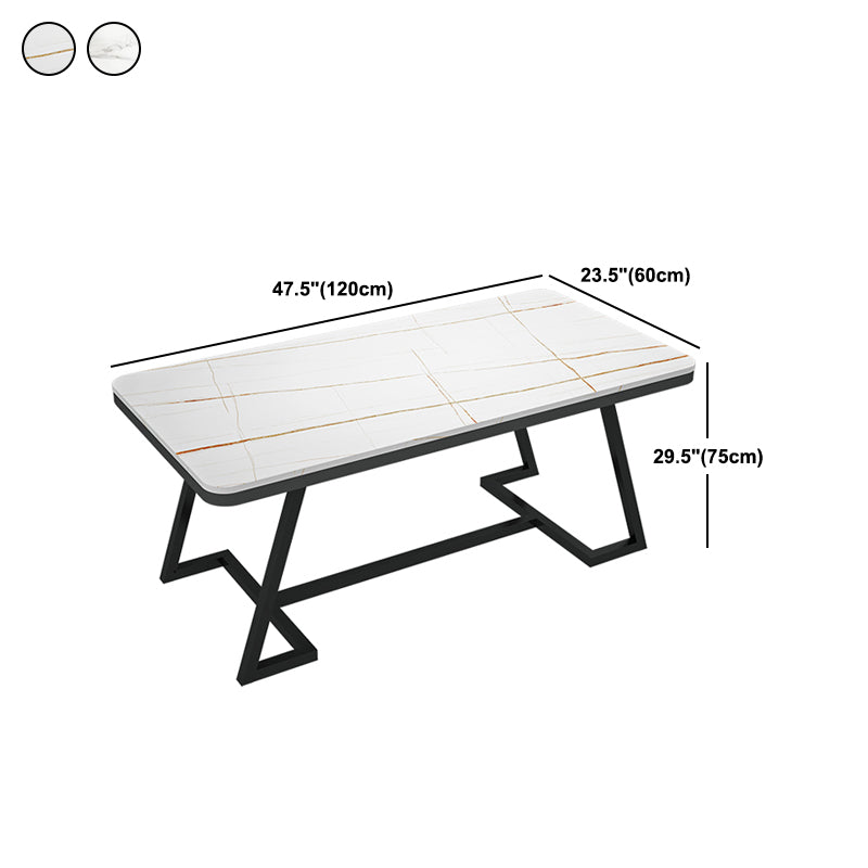 Modern 1/2/5/7 Pieces Dining Set White Stone Top Dining Furniture Clearhalo 'Dining Room Sets' 'Dining Tables & Seating' 'dining_room_set' 'furn' 'furn_dining_room_set' 'Furniture' 'Kitchen & Dining Furniture' 5571873