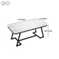 Modern 1/2/5/7 Pieces Dining Set White Stone Top Dining Furniture Clearhalo 'Dining Room Sets' 'Dining Tables & Seating' 'dining_room_set' 'furn' 'furn_dining_room_set' 'Furniture' 'Kitchen & Dining Furniture' 5571874