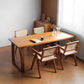 Modern Natural Dining Set 1/2/3/5 Pieces Rectangle Indoor Solid Wood Dinette Set 5 Pieces: Table, 4 Chairs Clearhalo 'Dining Room Sets' 'Dining Tables & Seating' 'dining_room_set' 'furn' 'furn_dining_room_set' 'Furniture' 'Kitchen & Dining Furniture' 5571878