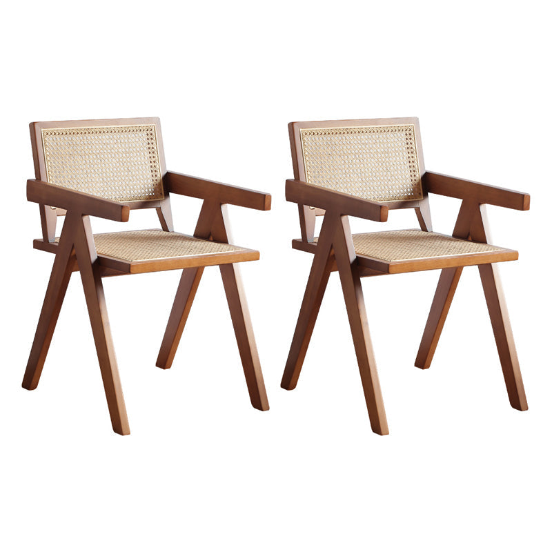 Modern Natural Dining Set 1/2/3/5 Pieces Rectangle Indoor Solid Wood Dinette Set 2 Wood Chairs Clearhalo 'Dining Room Sets' 'Dining Tables & Seating' 'dining_room_set' 'furn' 'furn_dining_room_set' 'Furniture' 'Kitchen & Dining Furniture' 5571879