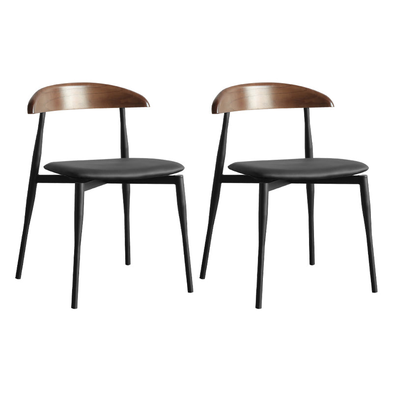 Modern Natural Dining Set 1/2/3/5 Pieces Rectangle Indoor Solid Wood Dinette Set 2 Black Chairs Clearhalo 'Dining Room Sets' 'Dining Tables & Seating' 'dining_room_set' 'furn' 'furn_dining_room_set' 'Furniture' 'Kitchen & Dining Furniture' 5571880