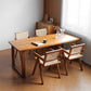 Modern Natural Dining Set 1/2/3/5 Pieces Rectangle Indoor Solid Wood Dinette Set Clearhalo 'Dining Room Sets' 'Dining Tables & Seating' 'dining_room_set' 'furn' 'furn_dining_room_set' 'Furniture' 'Kitchen & Dining Furniture' 5571894