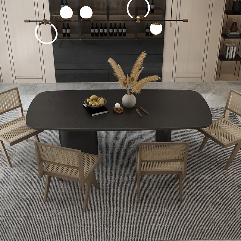 Ensemble de restauration en bois massif 1/2/5 pièces mobilier moderne de salle à manger intérieure