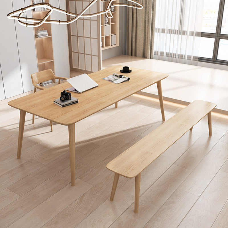 Massivholz Industrial Meeting Schreibtisch Rechteck fester Bürotisch