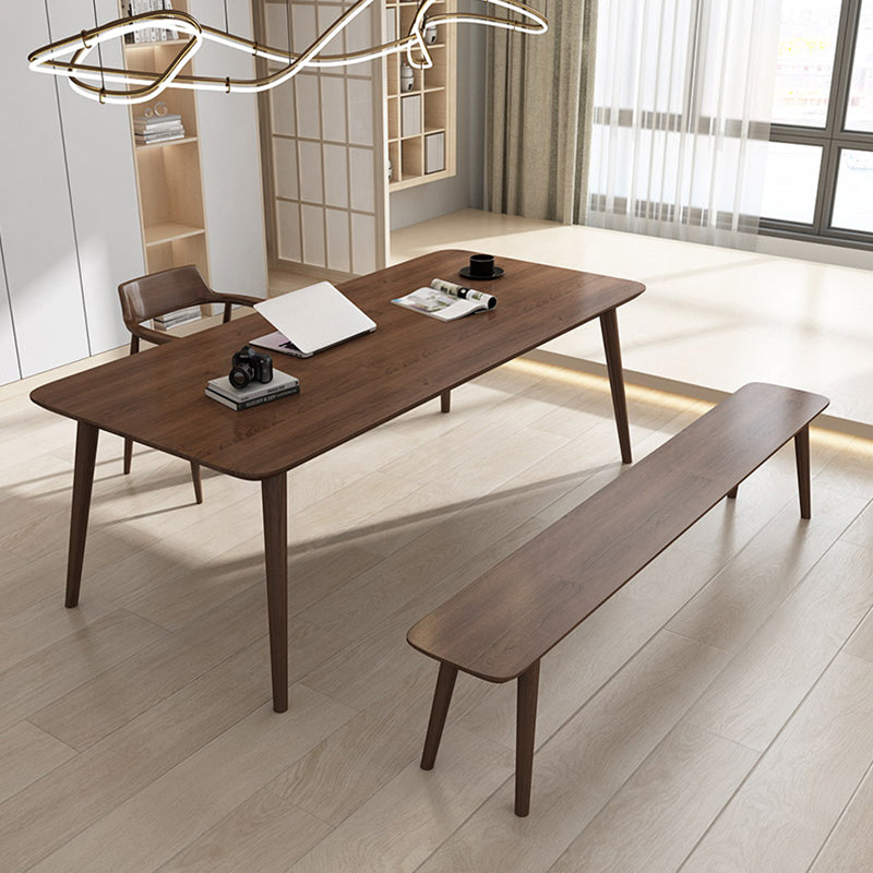 Massivholz Industrial Meeting Schreibtisch Rechteck fester Bürotisch