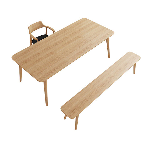 Massivholz Industrial Meeting Schreibtisch Rechteck fester Bürotisch