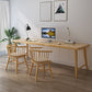 Modern Rectangular Writing Desk Solid Wood Office Desk with H-Shape Base