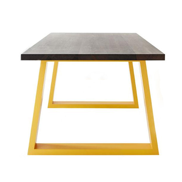 Industrial Pine Wood Top Office Desk Rectangular Desk with Metal Sled Clearhalo 'furn' 'furn_office_desk' 'Furniture' 'Office Desks' 'Office Furniture' 'office_desk' 5572101