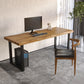 Industrial Style Writing Desk Solid Wood Office Desk with Sled Base 63"L x 27.6"W x 29.5"H Clearhalo 'furn' 'furn_office_desk' 'Furniture' 'Office Desks' 'Office Furniture' 'office_desk' 5572207