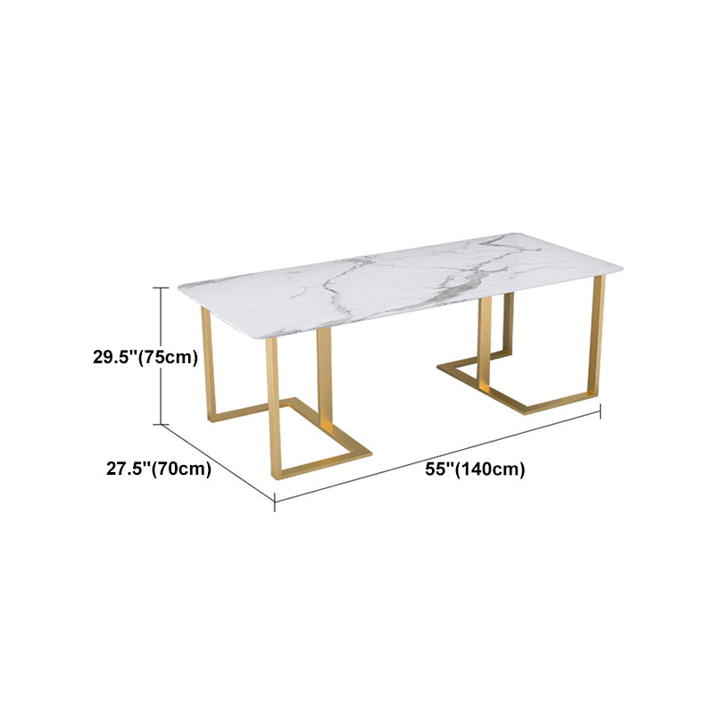 Glam Style Office Desk Meeting White Writing Desk for Study Room and Office Clearhalo 'furn' 'furn_office_desk' 'Furniture' 'Office Desks' 'Office Furniture' 'office_desk' 5572272
