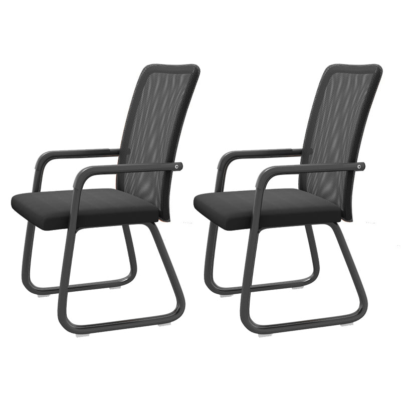 Chaise de bureau moderne à mi-arrivée de la chaise de bureau à accoudoir fixe en 4 couleurs