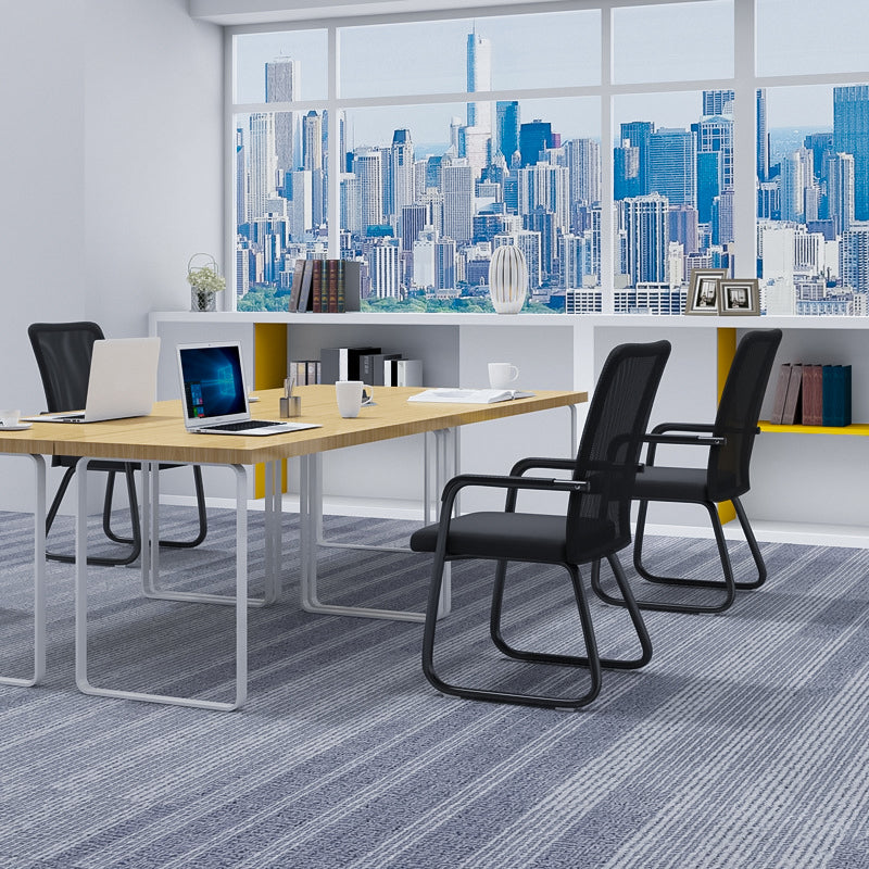 Chaise de bureau moderne à mi-arrivée de la chaise de bureau à accoudoir fixe en 4 couleurs