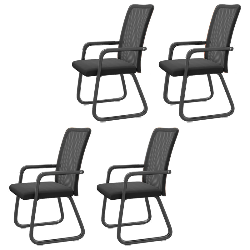 Chaise de bureau moderne à mi-arrivée de la chaise de bureau à accoudoir fixe en 4 couleurs