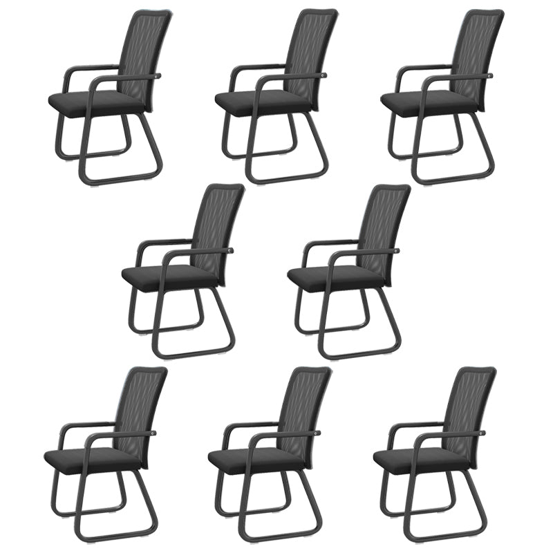 Chaise de bureau moderne à mi-arrivée de la chaise de bureau à accoudoir fixe en 4 couleurs