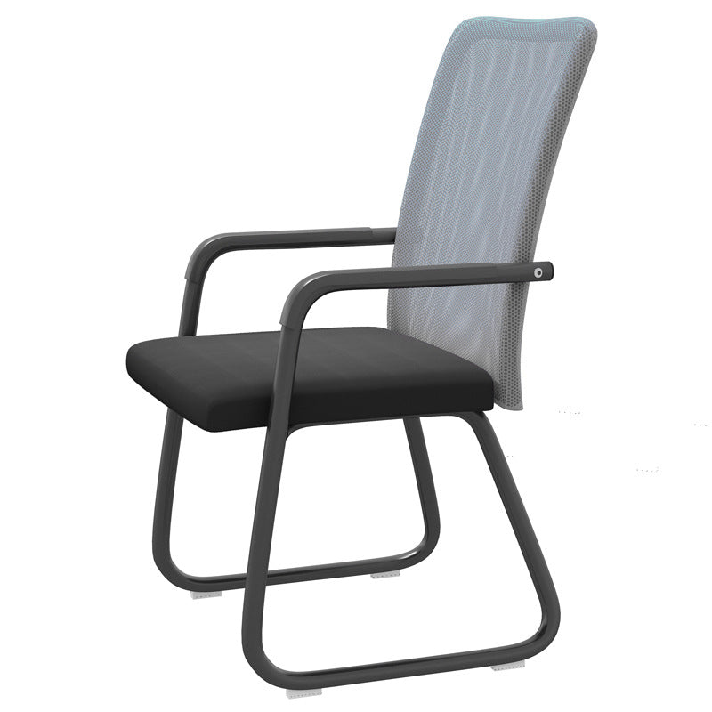 Chaise de bureau moderne à mi-arrivée de la chaise de bureau à accoudoir fixe en 4 couleurs