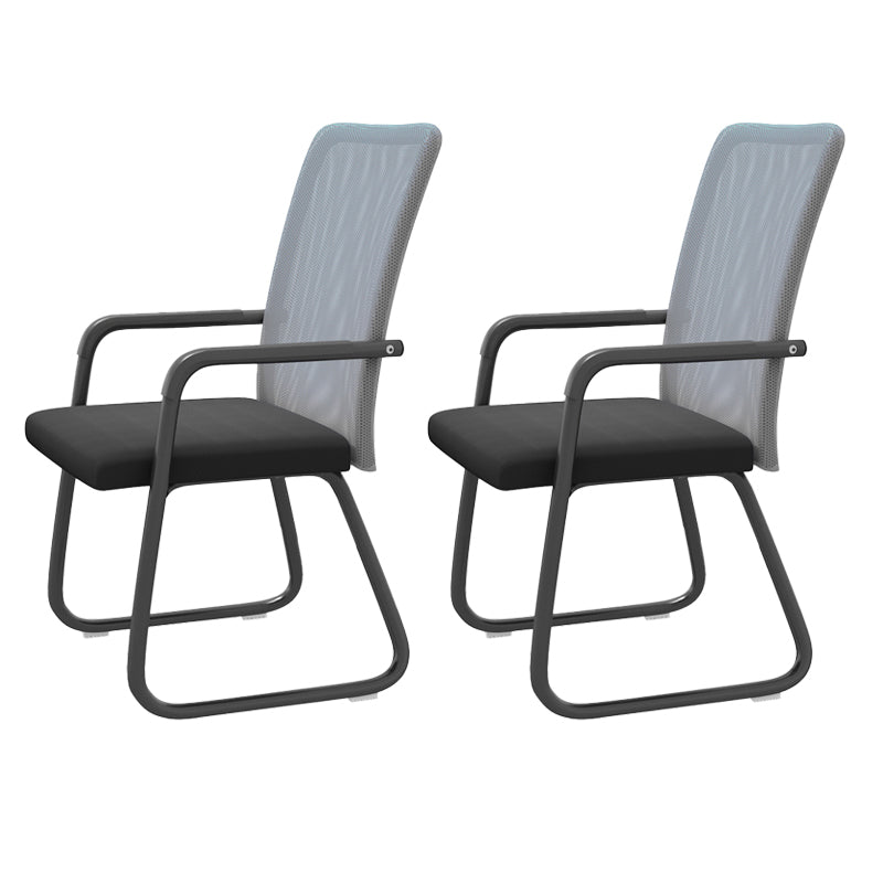 Chaise de bureau moderne à mi-arrivée de la chaise de bureau à accoudoir fixe en 4 couleurs